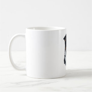 Border Collie face (with I Love text) Coffee Mug