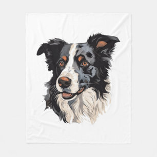 Border Collie Famous Design design - Smartest Fleece Blanket