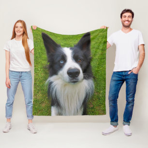 Border Collie Fleece Blanket