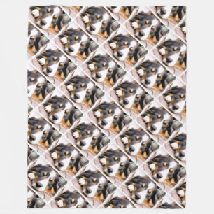 BORDER COLLIE FLEECE BLANKET