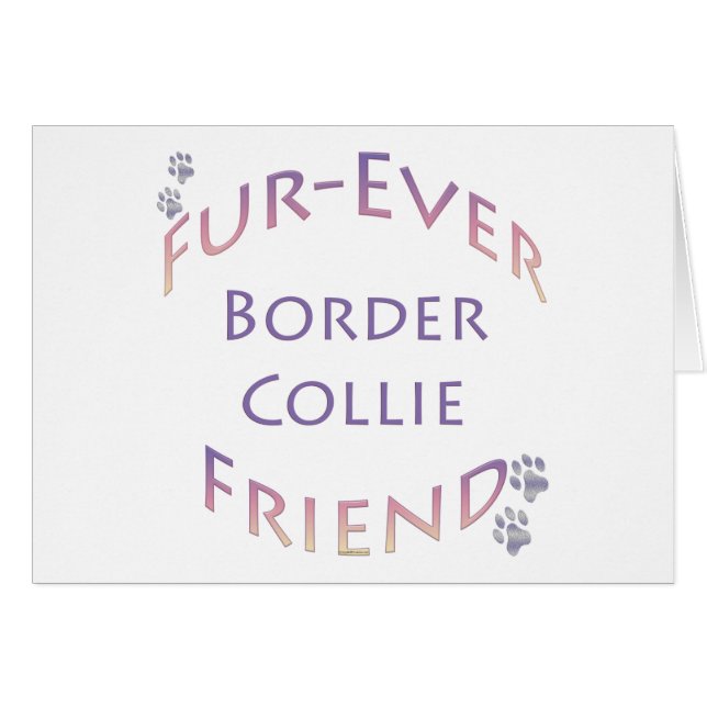 Border Collie Furever (Front Horizontal)