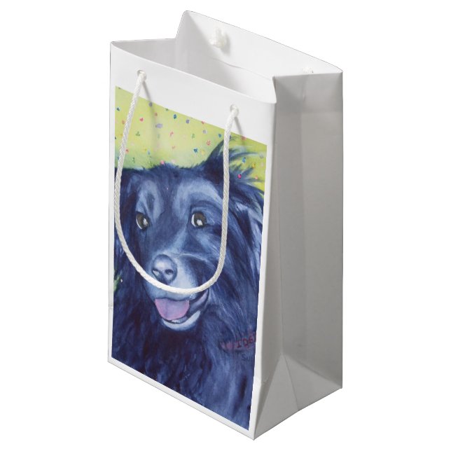 BORDER COLLIE GIFT BAG (Front Angled)
