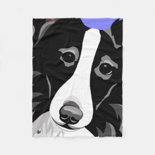 Border Collie Gifts Fleece Blanket