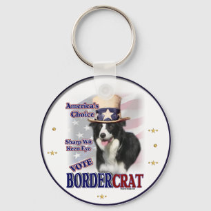 Border Collie Gifts Key Ring