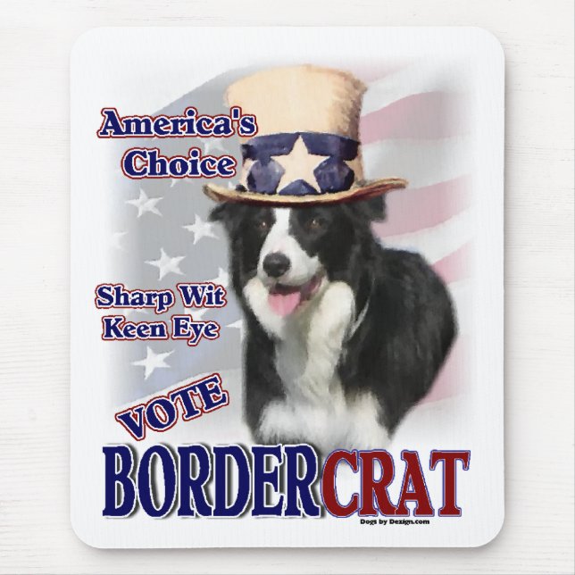 Border Collie Gifts Mouse Mat (Front)