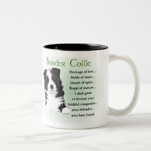 Border Collie Gifts Two-Tone Coffee Mug