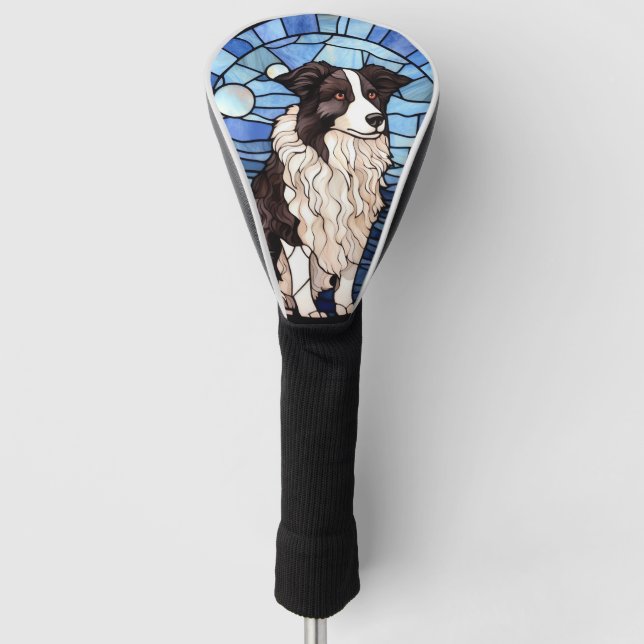 Border Collie  Golf Head Cover (Front)