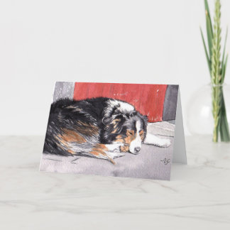 Border Collie Greeting Card