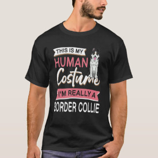 Border Collie Halloween Dog For Border Collie Owne T-Shirt