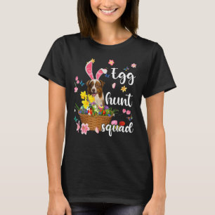 Border Collie Happy Easter Day Easter Colorful Egg T-Shirt