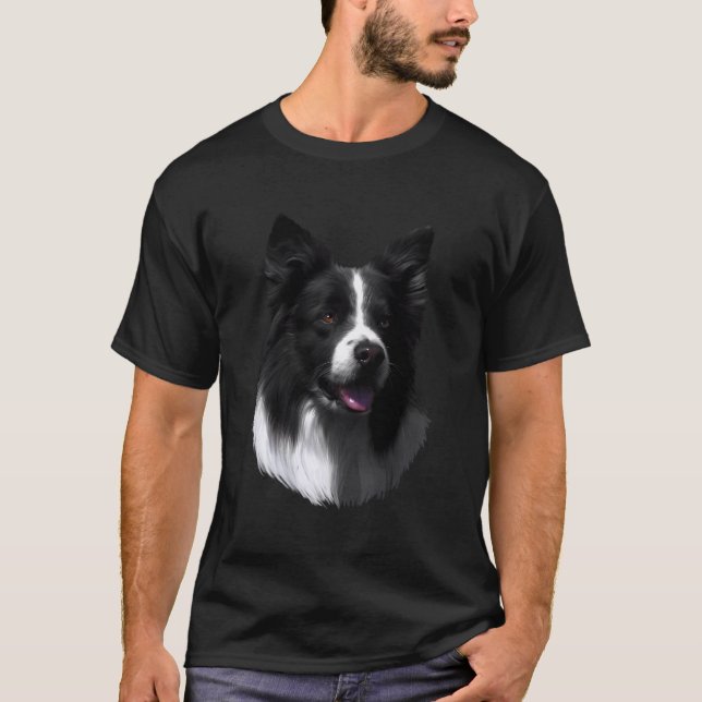 Border Collie Herding Dog Long Sleeves Dogs Tee Sh (Front)
