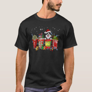 Border Collie Iced Latte Snowmen Sweets Snow Chris T-Shirt