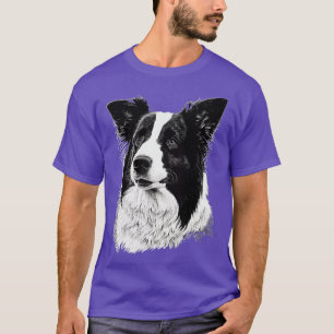 Border Collie illustration vector style T-Shirt
