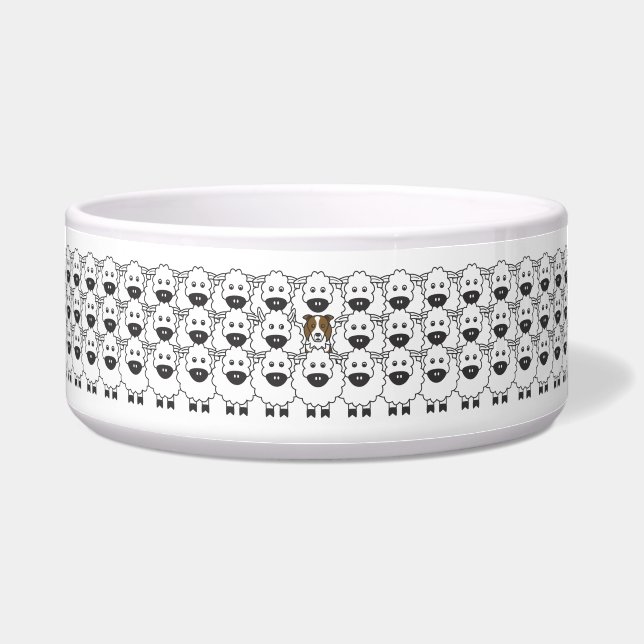 Border Collie in the Sheep (Front)