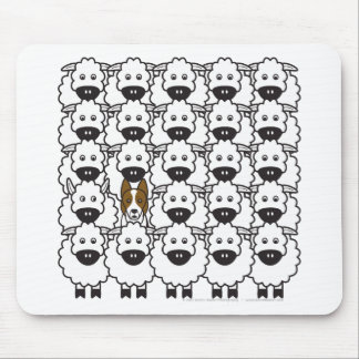 Border Collie in the Sheep Mouse Mat