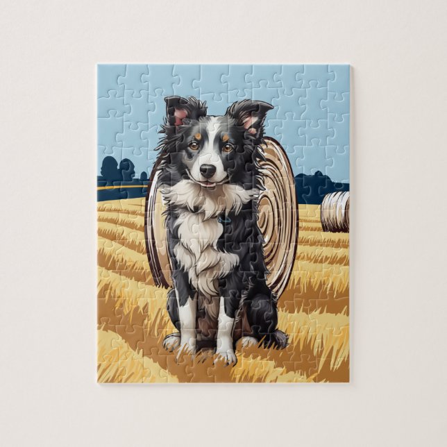 Border Collie Jigsaw Puzzle (Vertical)