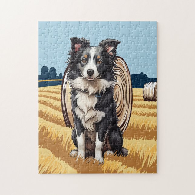 Border Collie Jigsaw Puzzle (Vertical)