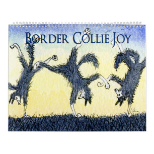 Border Collie Joy calendar, a page/picture a month Calendar