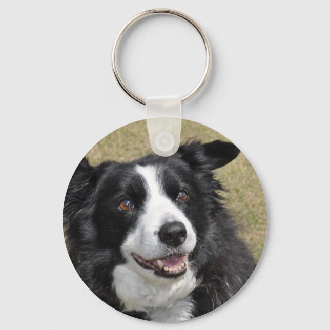Border Collie Key Ring (Front)