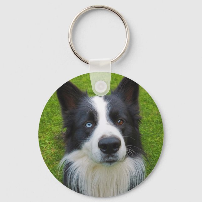 Border Collie Keychain (Front)