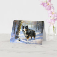 Border Collie Let It Snow Christmas
