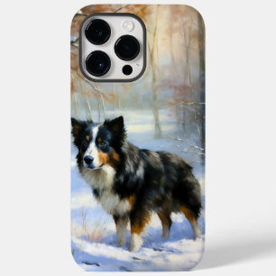 Border Collie Let It Snow Christmas Case-Mate iPhone 14 Pro Max Case