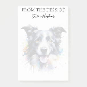 Border Collie Lover Monogrammed Dog Post-it Notes