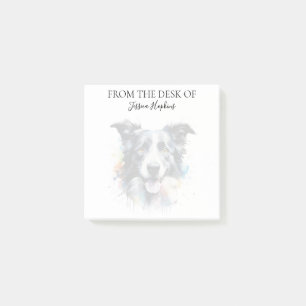 Border Collie Lover Monogrammed Dog Post-it Notes