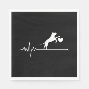 Border Collie Lover Mum Gifts Heartbeat Mother's D Napkin