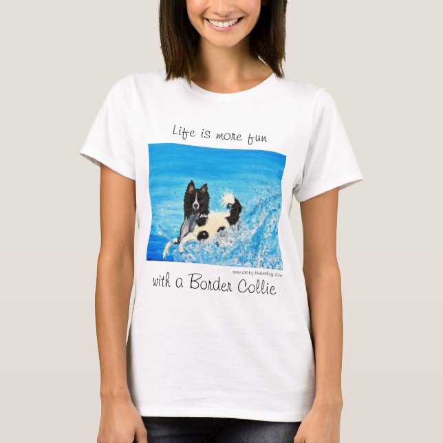 Border Collie Lovers T-shirt (Front)
