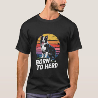 Border Collie Metal Herding Sheep Collie Owner T-Shirt