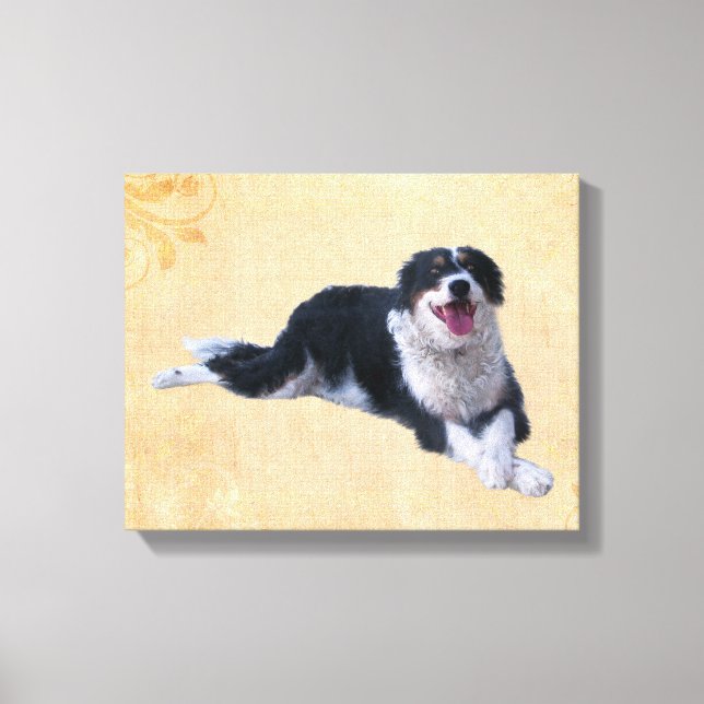 Border Collie Mix Canvas Print (Front)