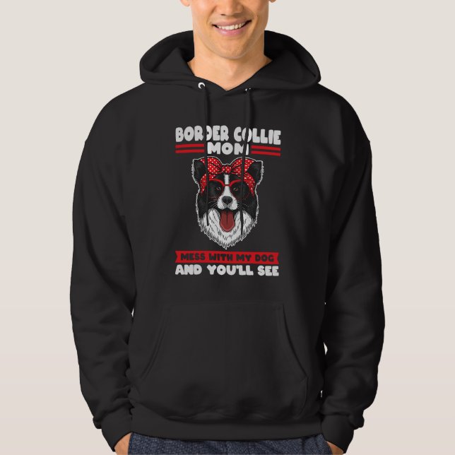 Border Collie Mom Border Collie Mom Hoodie (Front)