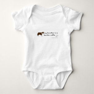 border collie - more baby bodysuit