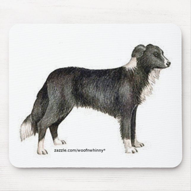 Border Collie Mouse Mat (Front)