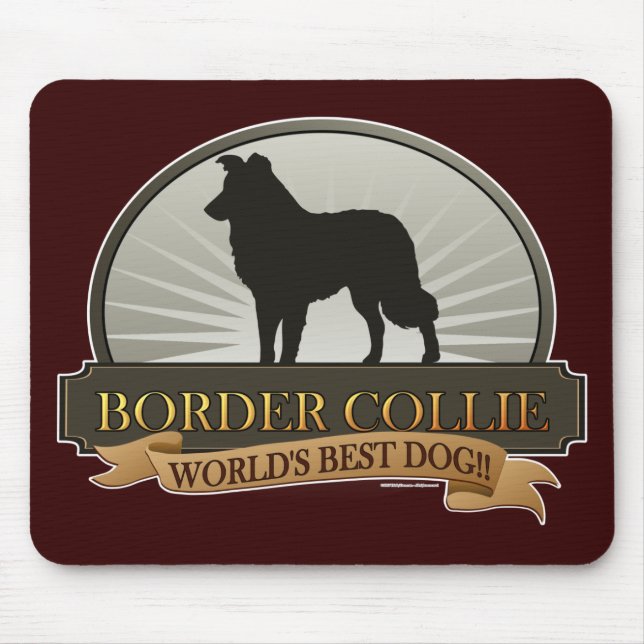 Border Collie Mouse Mat (Front)