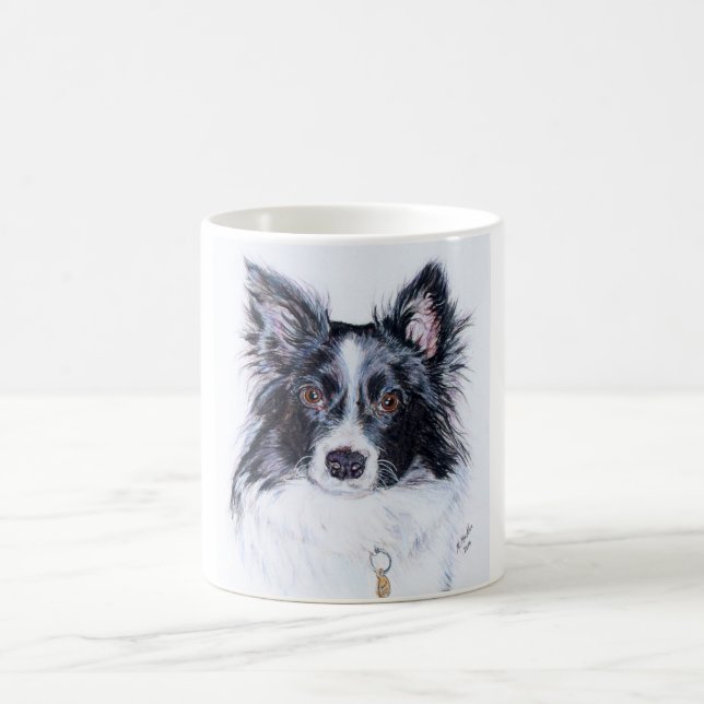 Border collie mug. coffee mug (Center)