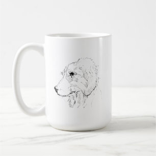 Border Collie Mug – Hand Drawn Ink Dog Coffee Mug