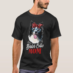 Border Collie Mum Cute Border Collie Dog T-Shirt