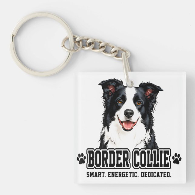 🐾 Border Collie Owner 🐾 Key Ring (Front)