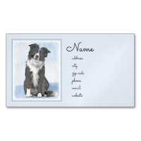 Border Collie Painting - Cute Original Dog Art