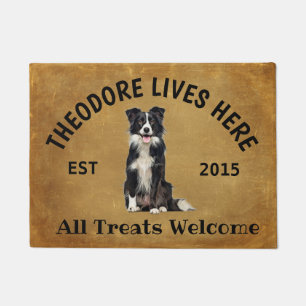Border Collie Personalised Dog Lover Doormat