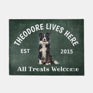 Border Collie Personalised Dog Lover Doormat