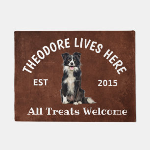 Border Collie Personalised Dog Lover Doormat