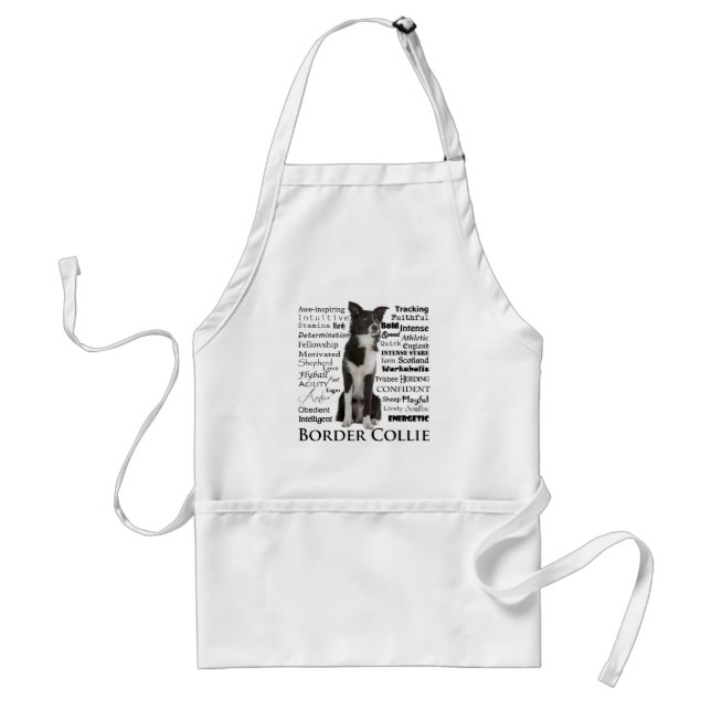 Border Collie Personality Traits Standard Apron (Front)