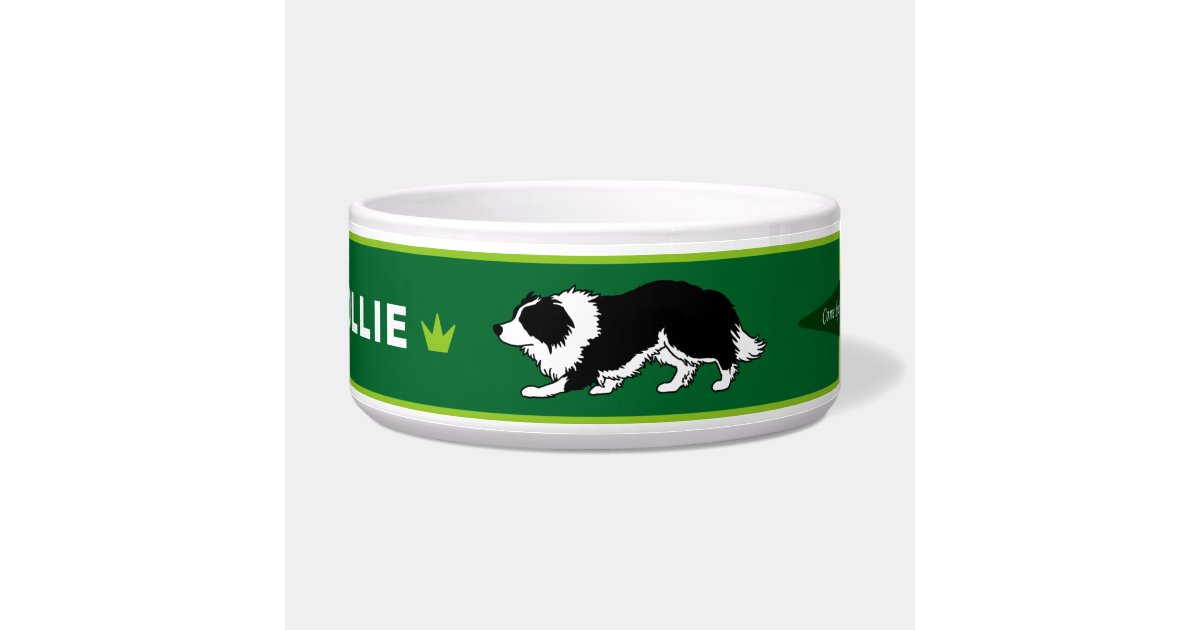 Border Collie Pet Bowl Zazzle
