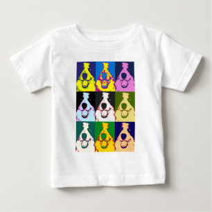 Border Collie Pop Art Baby T-Shirt