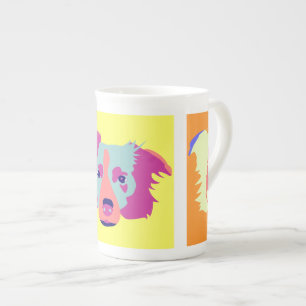 Border Collie Pop Art Bone China Mug