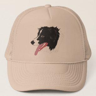 Border Collie Portrait Hat