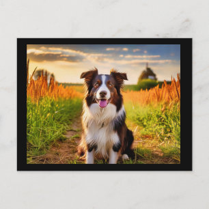 Border Collie Postcard
